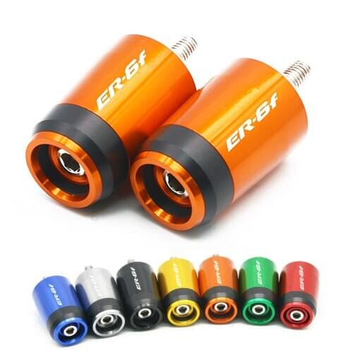 For KAWASAKI NINJA ER6F ER-6F ER 6F Motorcycle Universal 7/8''22mm CNC Handlebar Grips Handle Bar Grip Ends Cover Cap Plugs