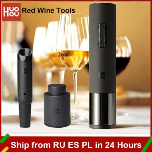 Xiaomi Wine Electric Bottle Opener Decanter Stopper Electric Corkscrew Foil Cutter Cork Out Tool