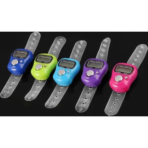 Mini Stitch Marker And Row Finger Counter LCD Electronic Digital Tally Counter For Sewing Knitting Weave Tool Finger Counter Ran