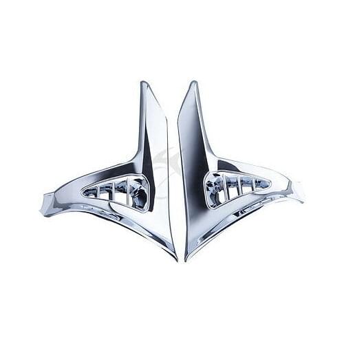 Motorcycle Chrome Saddlebag Scuff Covers Trims For Honda Goldwing GL1800 2001-2011 03 05 07 09