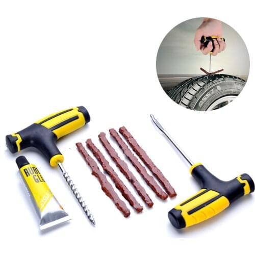 Car Tire Repair Kit Auto Bike Car Tire Tyre Cement Tool Puncture Plug Practical Hand Tools for Car Truck Motorbike