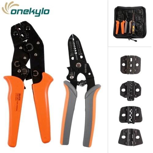 Crimping Tool Kit Multitool Engineering Ratchet Terminal Crimping Tool Crimping Tool+Screwdriver+Wire Stripper hand tools set