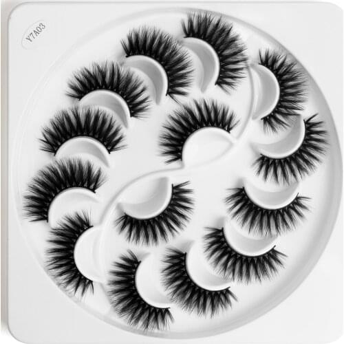 New 4/7 pairs 3D Faux Mink Lashes Natural Long False Eyelashes Volume Fake Lashes Makeup Extension Eyelash maquiagem for beauty