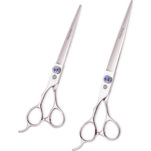 Hair Cutting Scissors / Shears 7" 7.5" Left Hand Purple Dragon JP 440C 8003# Scissors For Groomer / Hairdresser Hig Quality 8003