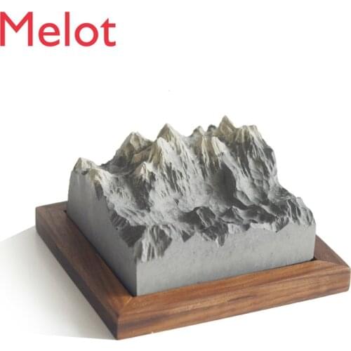 Personalized Creative Cement Concrete Snow Mountain Incense Aromatherapy Home Decoration High-End Luxury Table Decoration Desk