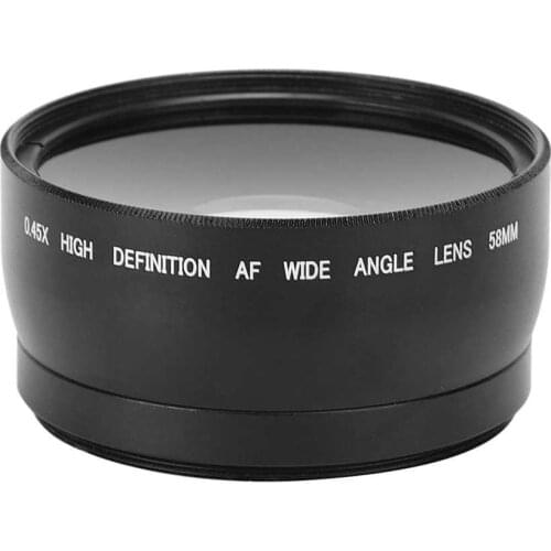 Camcorders professional JSR 1151 Advanced 58MM 0.45X Wide Angle Macro Lens Fit for All 58MM Diameter Camera Lenses lens