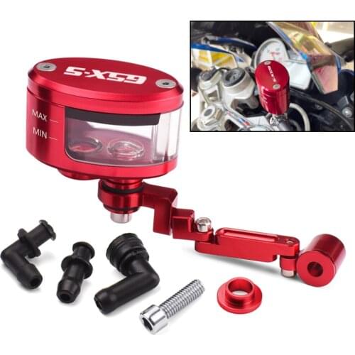 Motorcycle Brake Fluid Oil Reservoir Cup Tank Cylinder Cup +support bracket For SUZUKI GSXS 750 1000 125 150 GSX-S750 gsx-s1000