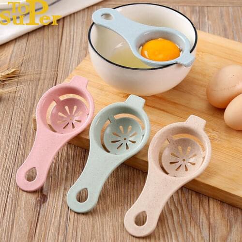 Egg Separator White Yolk Sieving Separates Eggs Wheat Straw Plastic Tools For Kitchen Convenience Dining Cooking Accessories