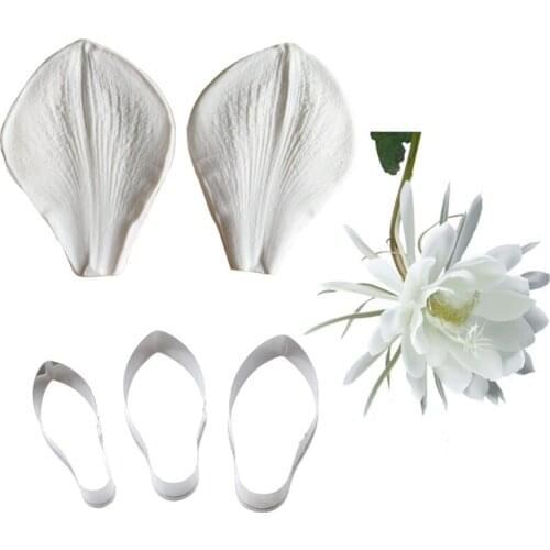 Coriander Flower Veiners Silicone Molds Fondant Sugarcraft Gumpaste Clay Water Paper Cake Decorating Tools CS393