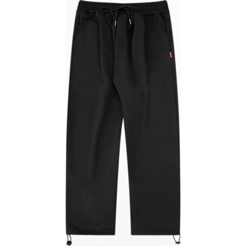 #5011 Black Grey Joggers Wide Leg Pants Casual Loose Track Pants Men Sweat Pants Warm Spring Autumn Straight Pantalon Homme