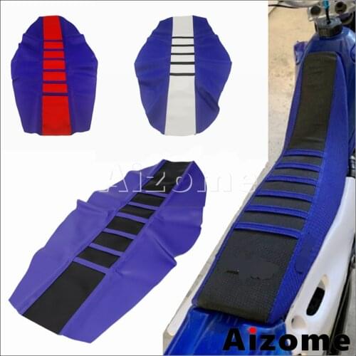 Universal Motocross Ribbed Gripper Soft Seat Cover Supermoto Enduro Dirt Bike Seat Cushion For Yamaha Suzuki Honda Kawasaki