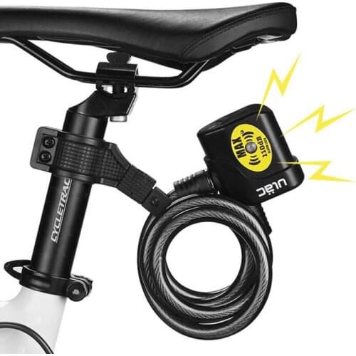 Bicycle lock, bicycle alarm, cable lock, mountain bike lock, cycling supplies