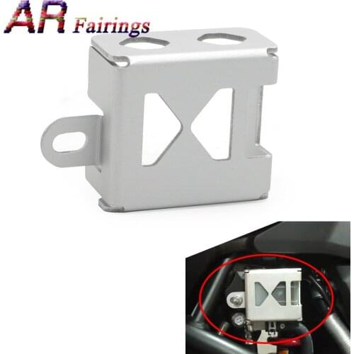 15-19 V-Strom1000 Black Silver Motorcycle Rear Brake Reservoir Guard Cover For SUZUKI DL 1000 DL1000 VStrom1000 2015-2019