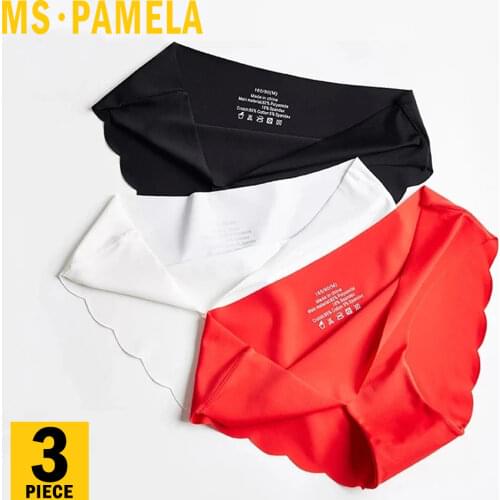 PAY 3 piece Seamless Underwear Woman Sexy Briefs seamless Ice SilkFemale Panty Hot Sale Underwear For Women Sports 2020