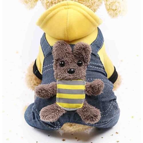 Winter Pet Thickened Warm Dog Clothes Pet Dog Jacket Coat Puppy Chihuahua Clothing Hoodies For Small Medium Dogs Puppy