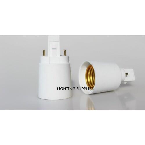 100pcs G23 to E27 LED Socket adapter G23-E27 Converter Extender 2Pin G23-E27 lamp holder adapter bulb base socket Free Shipping