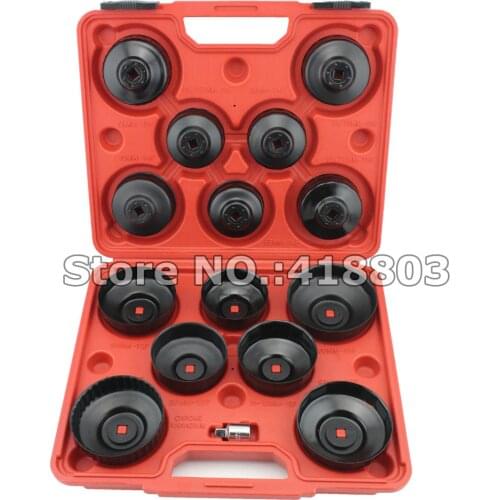 14pcs Cup Type Oil Filter Wrench Oil Filter Removal Set Professional Car Tool Set Auto Repair Tool Set