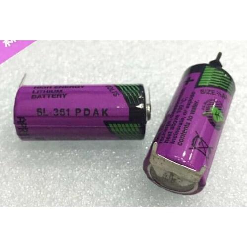2PCS SL-361 PPIJ 3.6V 2/3AA 1600MAH PCL Industrial Memory Battery