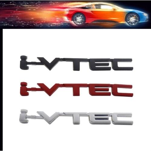 3D Premium VTEC I-VTEC car Hood Fender trunk Rear Bonnet Nameplate Decal Emblem Badge Sticker for Civic Accord Insight