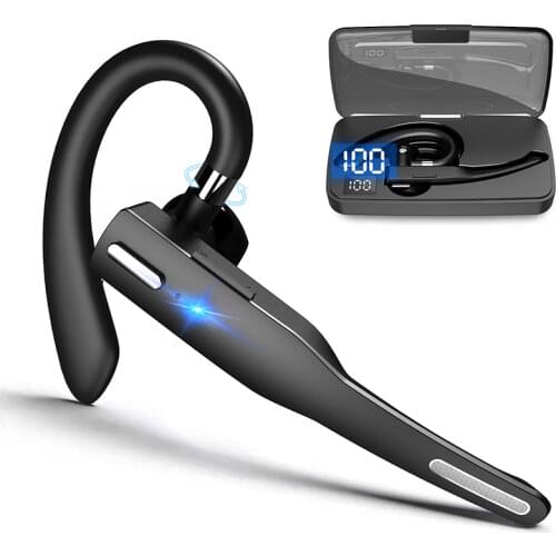 Bluetooth Business Earphone Wireless Earbuds With Mic Single Handsfree For Driving HD Call Headphone Microphone Business Headset