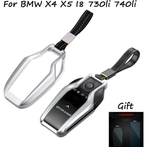 Car Key Case Cover Key Shell Remote Aluminum Alloy Key Case Protector for BMW I8 X4 X5 5 6 7 Series 730li 740li F30 G20 F48 G31