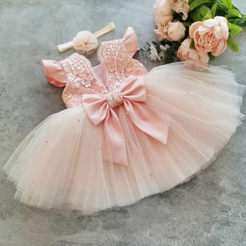Girls Dresses For Kids Tulle Fluffy Wedding Princess Party Tutu Formal Prom Gown Children Communion Bridesmaid Clothes 4-10 Year