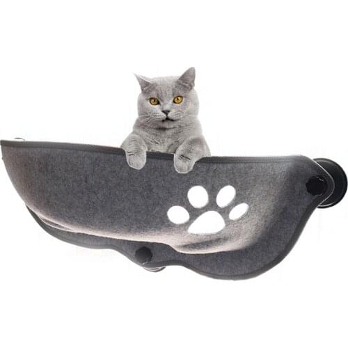Hot Sale Pet Cat Hammock Beds Sunny Window Lounger Suction Hammocks Cats House Shelf Comfortable Warm Ferret Pet Bed