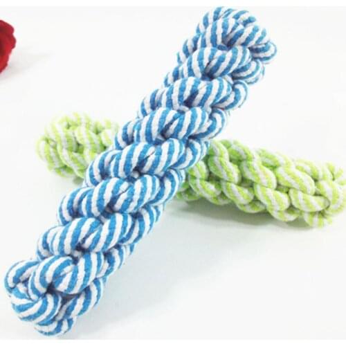 Corn Dogs Toys pet supplies Pet Dog Puppy Cotton Chew Knot Toy Durable Braided Bone Rope 20CM Funny Playing