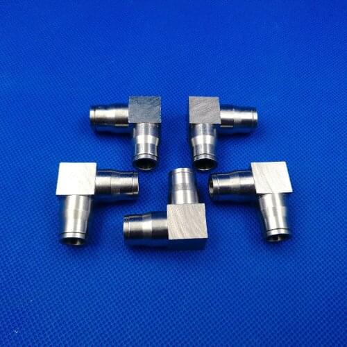 Elbow joint with slip lock plug,mist nozzle elbow connector,connector for pipe and nozzle, joint connector for misting system
