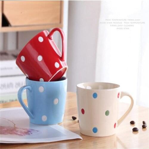 Nordic Style 200ml Wave Point Water Cup Lovely Ceramic Cup Office Mug Creative Personality Home Breakfast Milk Coffee Juice Cup