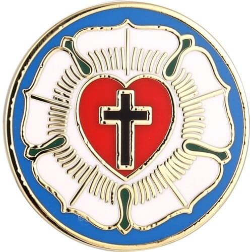 Luther rose pin badge brooch Cufflinks