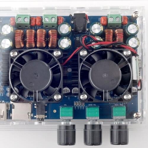 Multi-function Bluetooth / TF card / U disk / AUX / power amplifier board high power 2.1 channel / subwoofer WAV / FLAC lossless