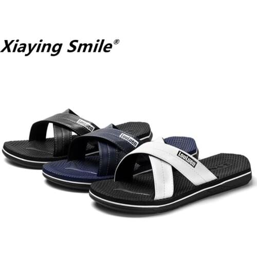 2019 Summer New Mens Net Shoes Breathable Outdoor Casual beach slipper Falt Bottom Shoes comfortable PU shoes