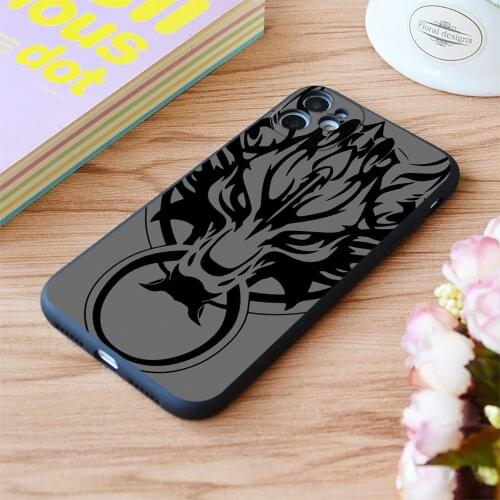 For iPhone Final Fantasy Fenrir Wolf Print Soft Matt Apple iPhone Case 6 7 8 11 12 Plus Pro X XR XS MAX SE