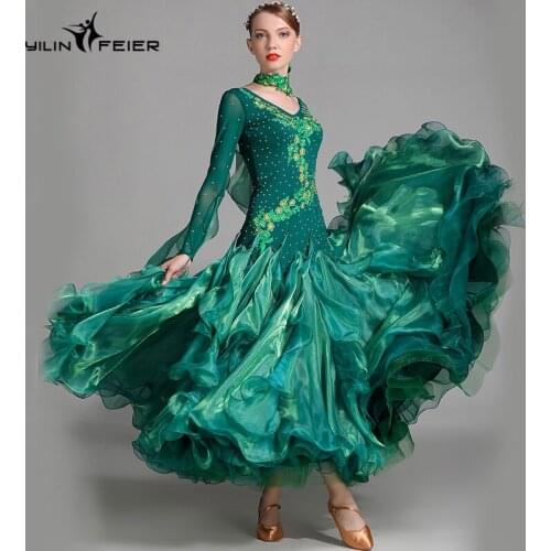 New ballroom dance competition dress dance ballroom waltz dresses standard dance dress women ballroom dress S7001