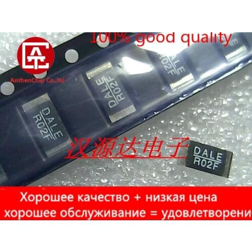 10pcs real orginal new WSL2512R0200FTA SMD alloy resistor 2512 DALE R02F 0.02R 1% 1W 75PPM