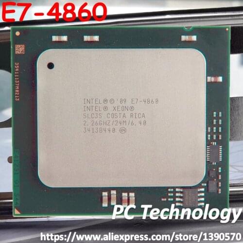 E7-4860 Original Intel Xeon E7 4860 2.26GHz 10-core 24MB 130W 6.4GT/s 32nm LGA-1567 Processor free shipping