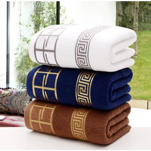 1PC 100% Cotton Towel 35x75cm Embroidered Towels Bamboo Beach Bath Towels for Adults Quick-Dry Soft Face Towels Absorbent