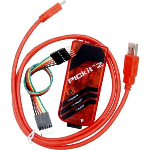 5SET PICKIT2 PIC Kit2 Simulator PICKit 2 Programmer Emluator Red Color WUSB cable Dupond Wire