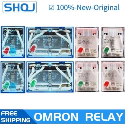 OMRON RELAY MY2N-GS 12VDC MY2N-GS 24VDC MY2N-GS 110/120VAC MY2N-GS 220/240VAC Brand new and original relay