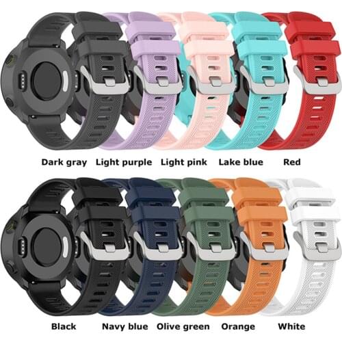 20MM Watch Strap for Garmin Forerunner158 Twill Watchband Spare Parts for for Garmin venu Sq/Forerunner55 for vivoMove Luxe