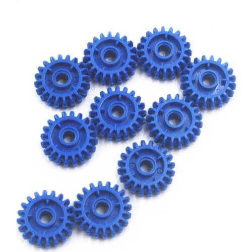 MOC Technic 10pcs Technic ANGLED GEAR WHEEL Z20, W/ 4.85 HOLE compatible with lego