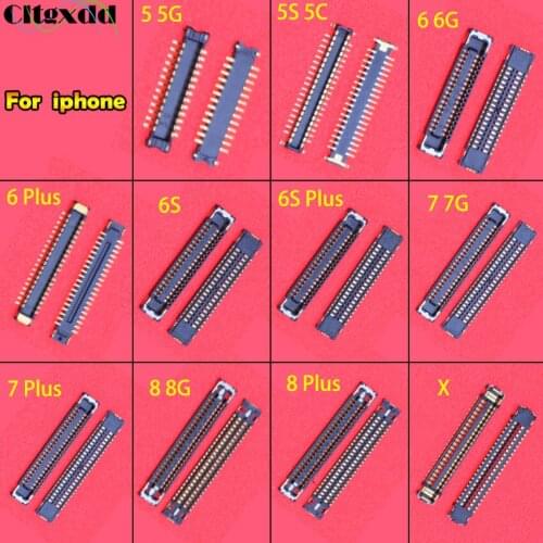 Cltgxdd 1PCS USB Charging Dock Port FPC Connector on Main Board Motherboard For iPhone 5 5G 5S 5C 6 6G 6S 6SP 7 7G 7P 8 8G 8P X