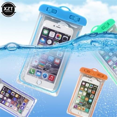 Waterproof Phone Pouch Drift Diving Swimming Bag Underwater Dry Bag Case Cover For Phone Water Sports BeFor Cell Phone 3.5-6Inch