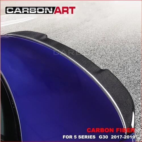 Carbon Fiber Rear Deck Spoiler Boot Wing for bm w 5 Series G30 & F90(M5) 2017 - 2022, Great Fitment, High Gloss Finish, UV-Cut
