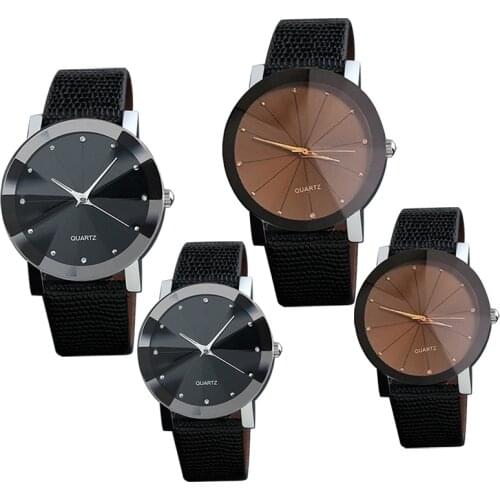 Women Men Quartz Watch Simple Casual Fashion Watches PU Leather Strap Watch Wristwatch Gifts XIN-Shipping