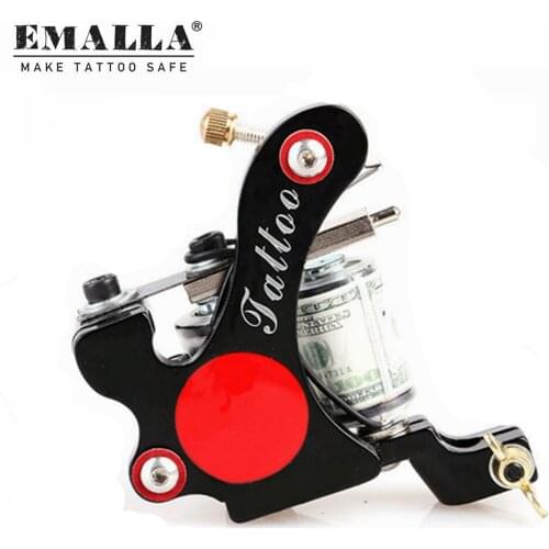 1PCS Coil Tattoo Machines 10 Warps Coils Tattoo Machine Coloring Lining Tools Tattoo Gun Kit Tattoo Power Supplies Free Shipping
