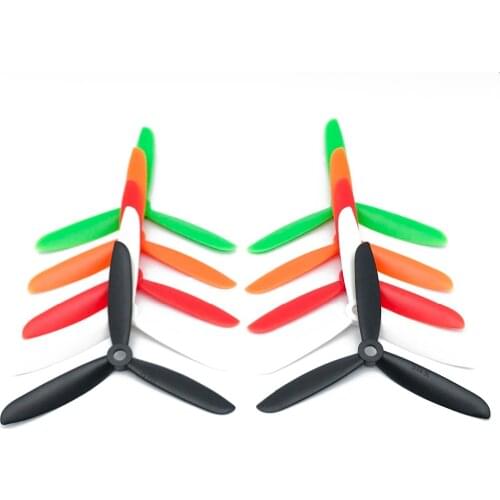 4 Pairs 8pcs 4045/5045/6045 3 blades Bullnose Propeller 8pcs CW /CCW Propeller for 250 FPV Racing drone Quadcopter ZMR210 250