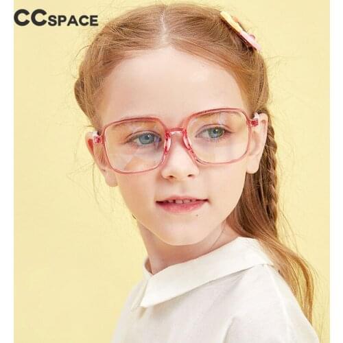 48212 Children Anti-blue Light Plastic Titanium Glasses Frames Square Ultralight Men Women Optical Fashion Computer Glasses