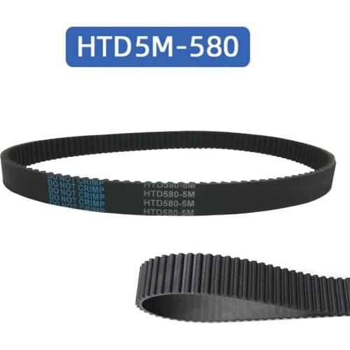 580mm HTD 5M Timing Belt Width10-50mm 116 Teeth HTD5M Synchronous Belt